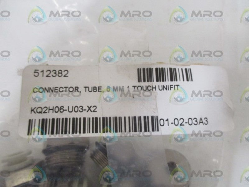 LOT OF 17 SMC KQ2H06-U03-X2 CONNECTOR *NEW IN A BAG*