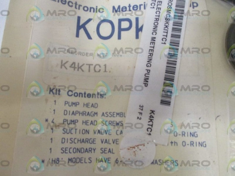 PULSAFEEDER K4KTC1 PUMP KIT(AS PICTURED) * ORIGINAL PACKAGE *