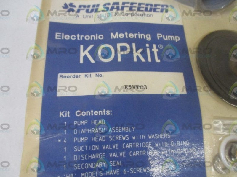 PULSAFEEDER K5VTC3 ELECTRONIC METERING PUMP(AS PICTURED) * ORIGINAL PACKAGE *