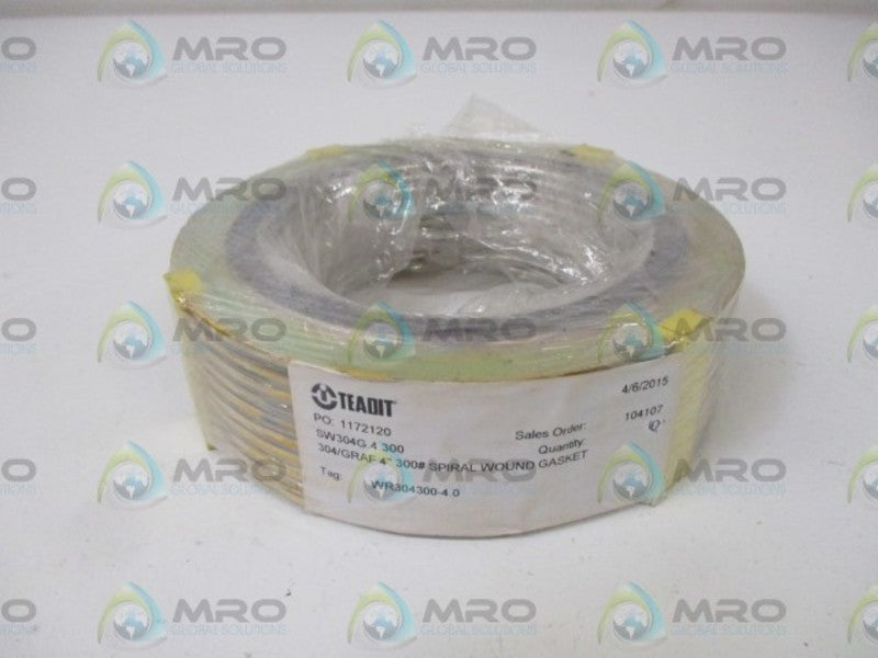 LOT OF 10 TEADIT SW304G.4.300 SPIRAL WOUND GASKET *NEW NO BOX*