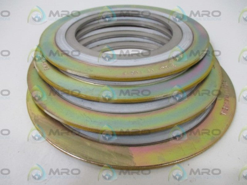 LOT OF 4 GARLOCK 4" 300 304-PTEF GASKET *NEW NO BOX*