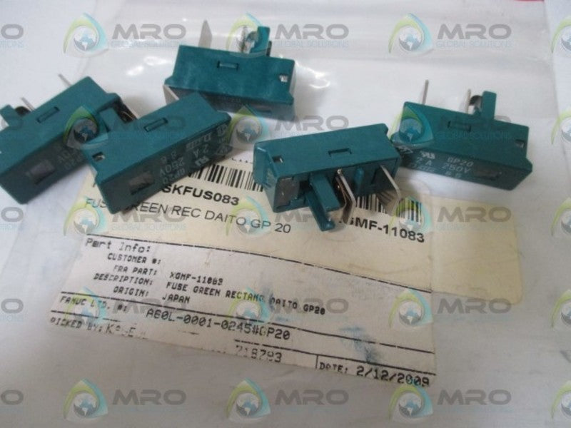 LOT OF 5 FANUC A60L-0001-0245#GP20 FUSE KIT *NEW IN A BAG*