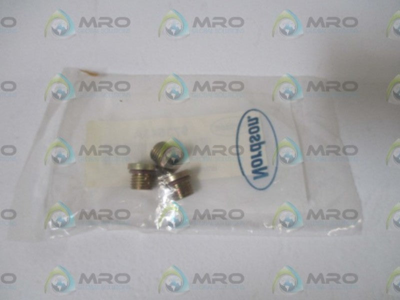 NORDSON 973543A METAL PLUG (PK OF 3) * NEW IN A FACTORY BAG *