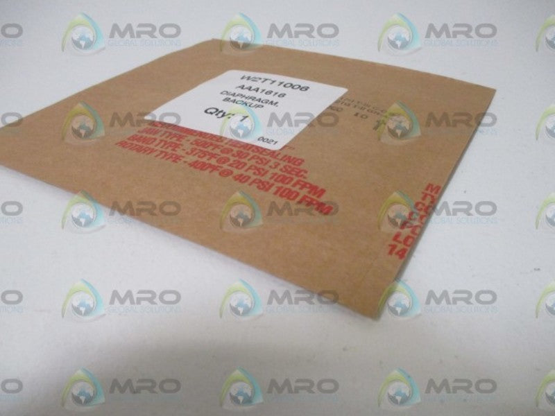 W2T11006 DIPHRAGM BACKUP *ORIGINAL PACKAGE*