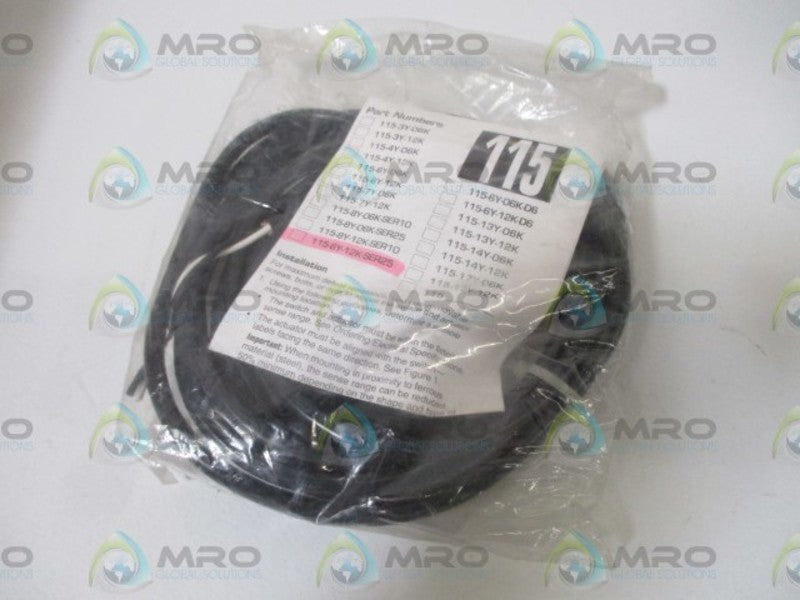 SENTROL INDUSTRIAL 115-8Y-12K-SER25 GUARD SWITCH * NEW IN A BAG *