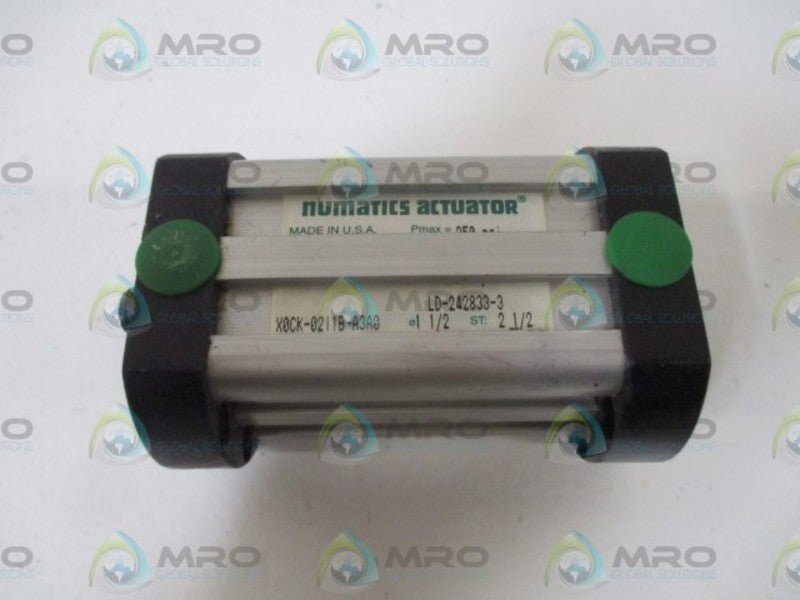 NUMATICS X0CK-02I1B-A3A0 PNEUMATIC CYLINDER *NEW NO BOX*
