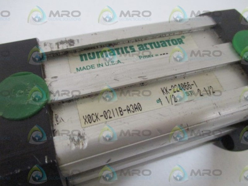 NUMATICS X0CK-02I1B-A3A0 PNEUMATIC CYLINDER (AS PICTURED)*NEW NO BOX*