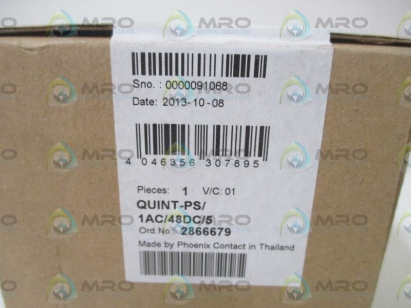 PHOENIX CONTACT QUINT-PS/1AC/48DC/5 POWER SUPPLY * FACTORY SEALED *