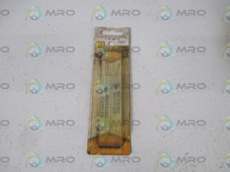 NTE 10W222 WIREWOUND RESISTOR * ORIGINAL PACKAGE *