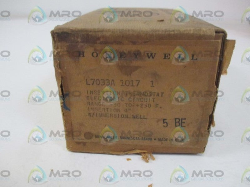 HONEYWELL L7033A1017 INSERTION THERMOSTAT * FACTORY SEALED *