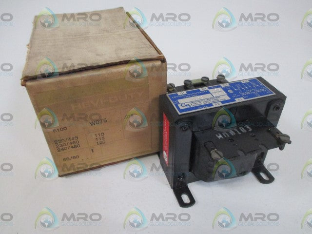 HEVI-DUTY W075 TRANSFORMER *NEW IN BOX*