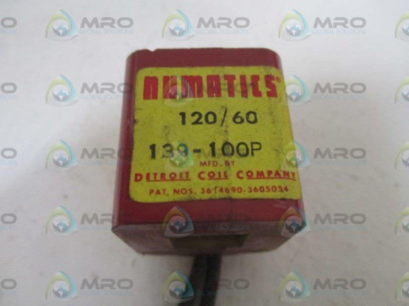 NUMATICS 139-100P COIL 120/60 (RED)  NSNP