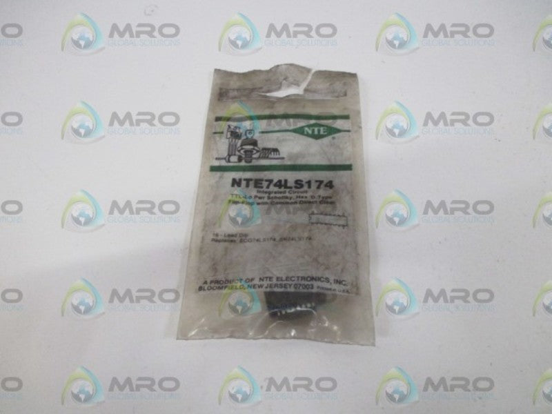 LOT OF 10 NTE NTE74LS174 INTERGRATED CIRCUIT *NEW IN A FACTORY BAG*