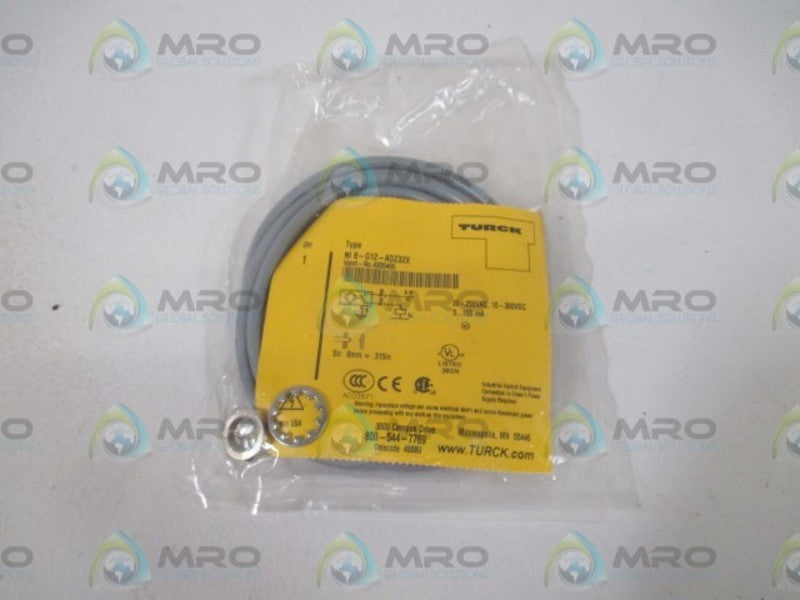 TURCK NI8-G12-ADZ32X PROXIMITY SENSOR * NEW IN A FACTORY BAG *