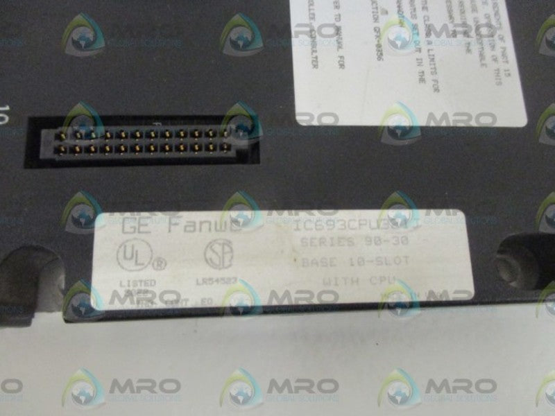 GE FANUC IC693CPU321J PROGRAMMABLE CONTROLLER WITH BASE * NEW *
