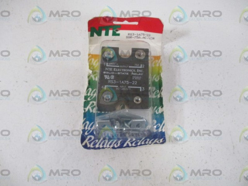NTE RS3-1A75-22 SOLID STATE RELAY * ORIGINAL PACKAGE *