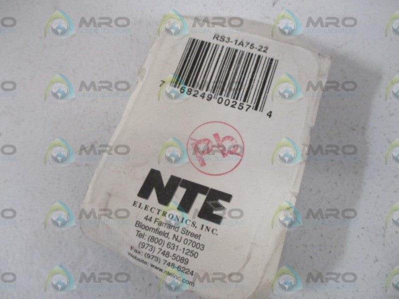 NTE RS3-1A75-22 SOLID STATE RELAY * ORIGINAL PACKAGE *