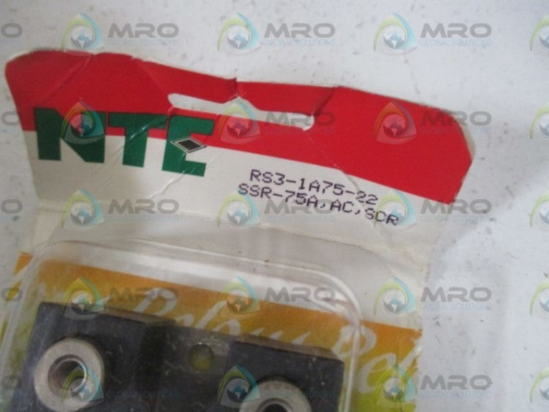 NTE RS3-1A75-22 SOLID STATE RELAY * ORIGINAL PACKAGE *