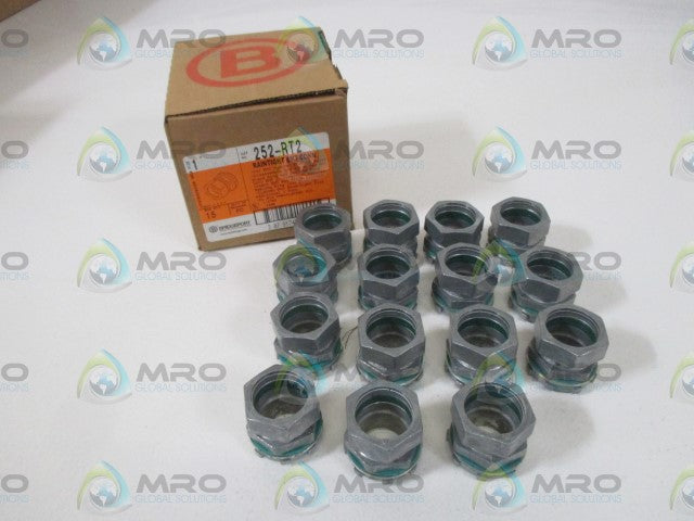 LOT OF 15  BRIDGEPORT 252-RT2 1" RAIN TIGHT COMPRESSION *NEW IN BOX*