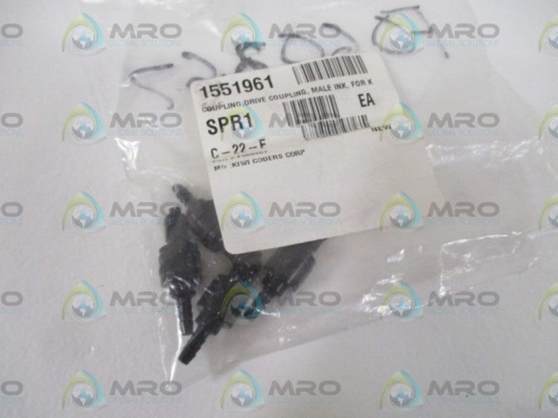 LOT OF 4 KIWI CORP. F060267 DRIVE COUPLING MALE INK *NEW IN A BAG*