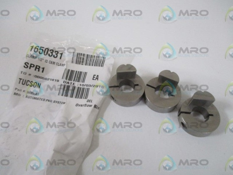 LOT OF 3 AUTOMATED 58315A1 1/2" CLAMP *NEW IN A BAG*