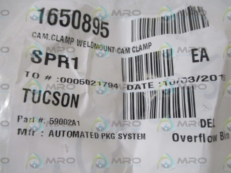 AUTOMATED 59002A1 CLAMP WELDMOUNT (LOT OF 4) * NEW IN A BAG *