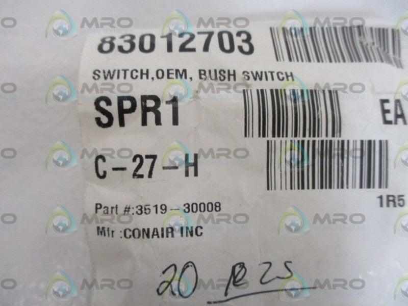 LOT OF 20 CONAIR INC, 3519-30008 BUSH SWITCH *NEW IN A BAG*