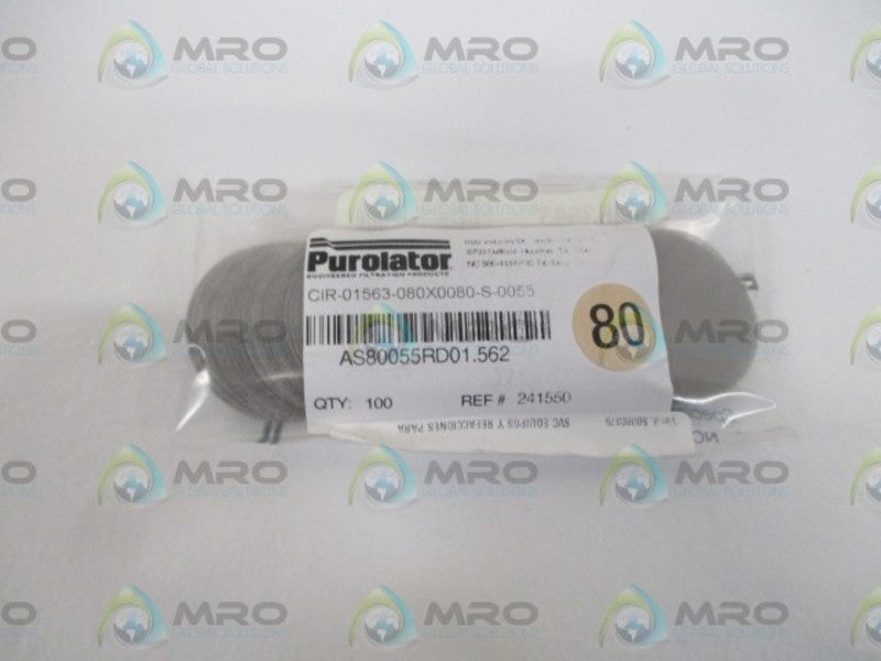 LOT OF 100 PUROLATOR EFP AS80055RD01.562 FILTER SCREEN *NEW IN A BAG*