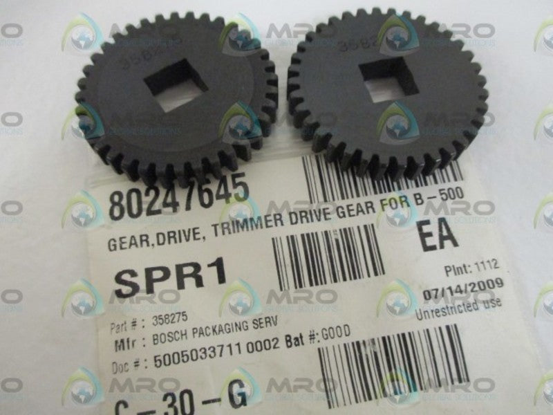 LOT OF 2 BOSCH 358275 TRIMMER DRIVE GEAR *NEW NO BOX*
