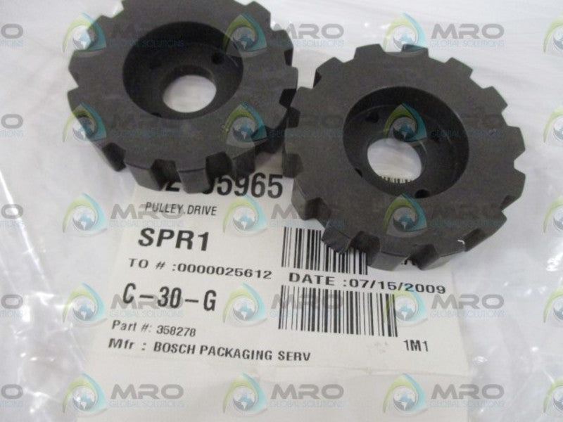 LOT OF 2 BOSCH 358278 DRIVE PULLEY *NEW NO BOX*
