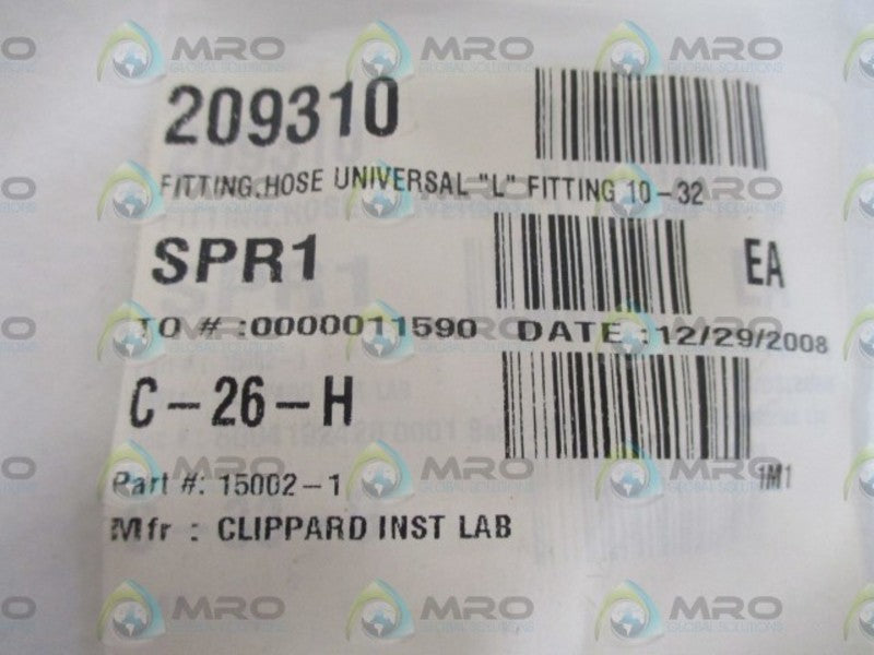 CLIPPARD 15002-1 UNIVERSAL HOSE FITTING * NEW IN A BAG *