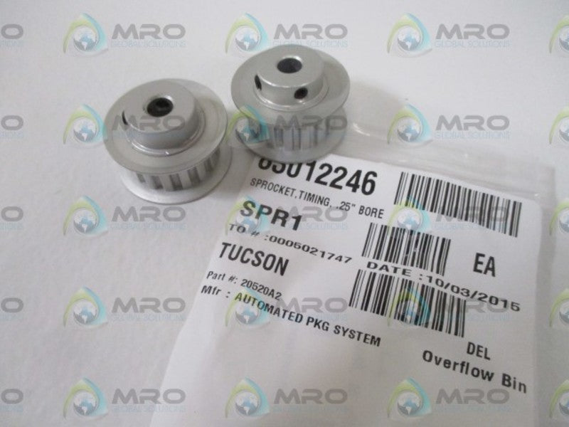 LOT OF 2 AUTOMATED 20520A2 TIMING SPROCKET *NEW IN A BAG*