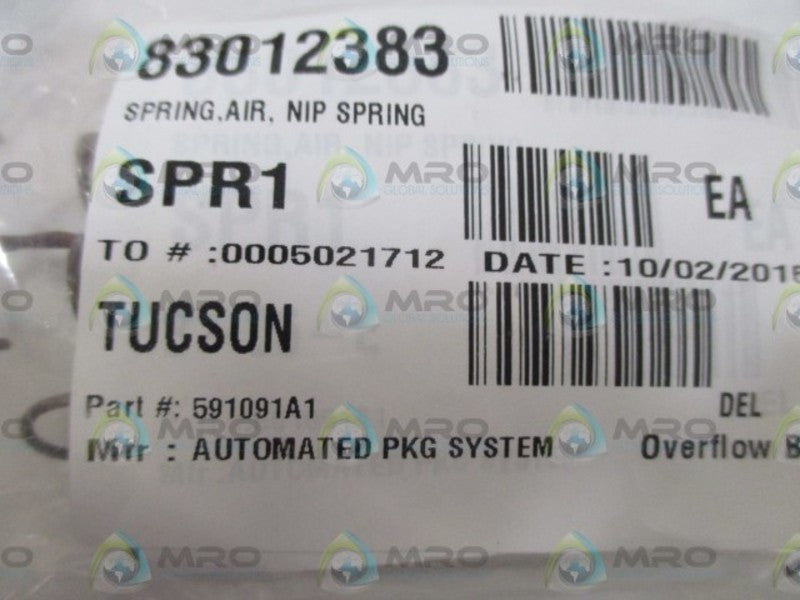 LOT OF 4 AUTOMATED 591091A1 AIR SPRING *NEW IN A BAG*
