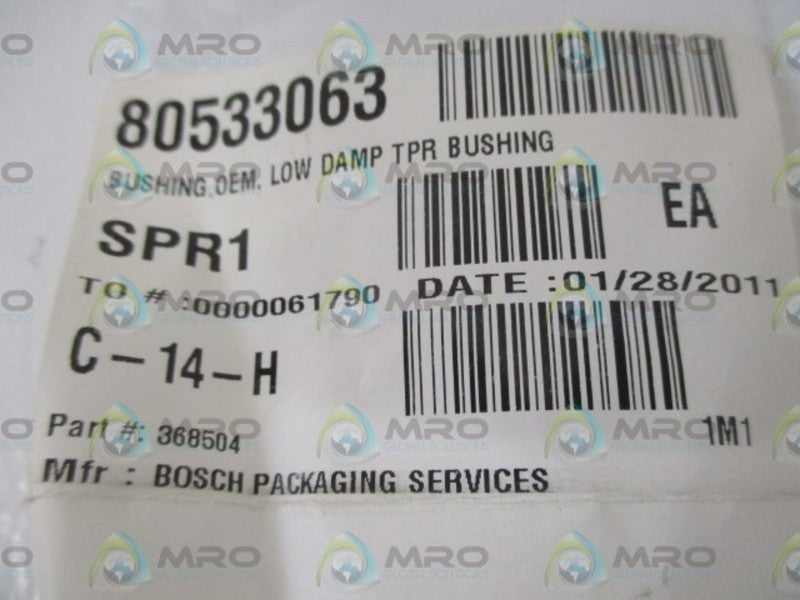 LOT OF 10 BOSCH 368504 LOW DAMP TPR BUSHING *NEW NO BOX*