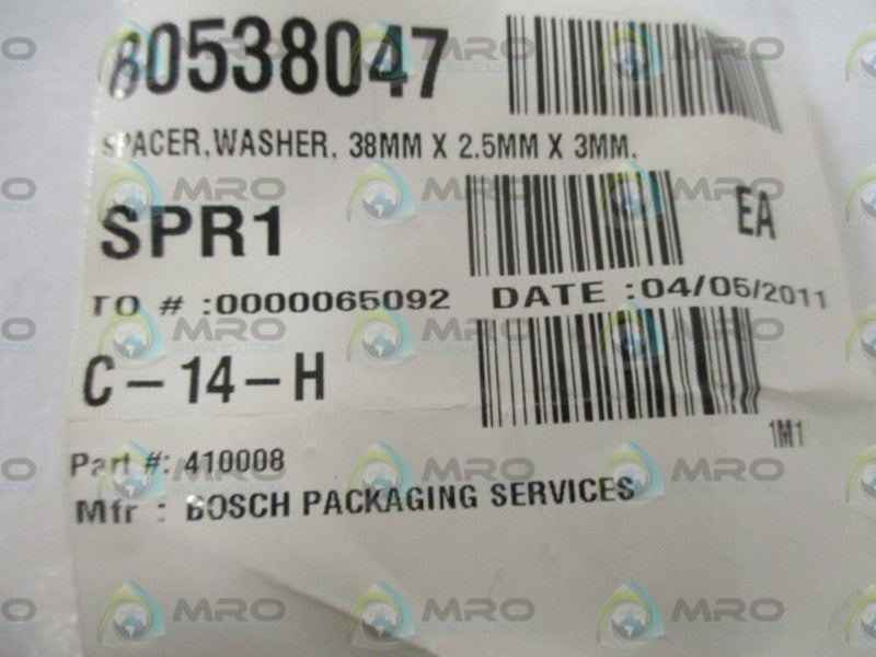 LOT OF 3 BOSCH 410008 WASHER SPACER *NEW NO BOX*