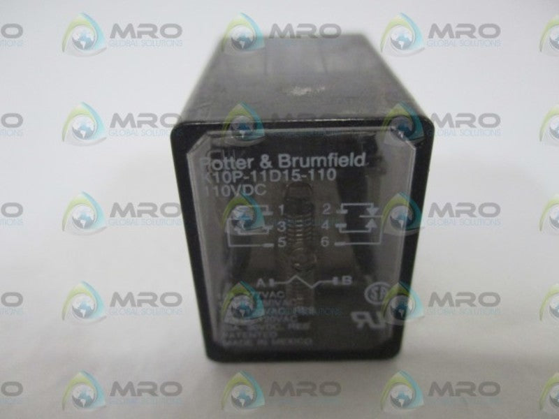 LOT OF 5 POTTER & BRUMFIELD K10P-11D15-110 RELAY *USED*