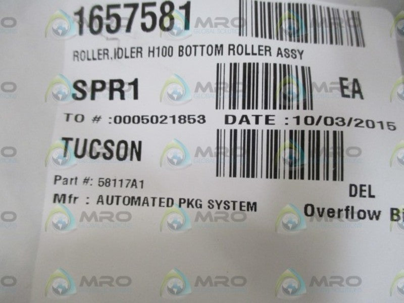 LOT OF 3 AUTOMATED 58117A1 IDLER ROLLER *NEW IN A BAG*