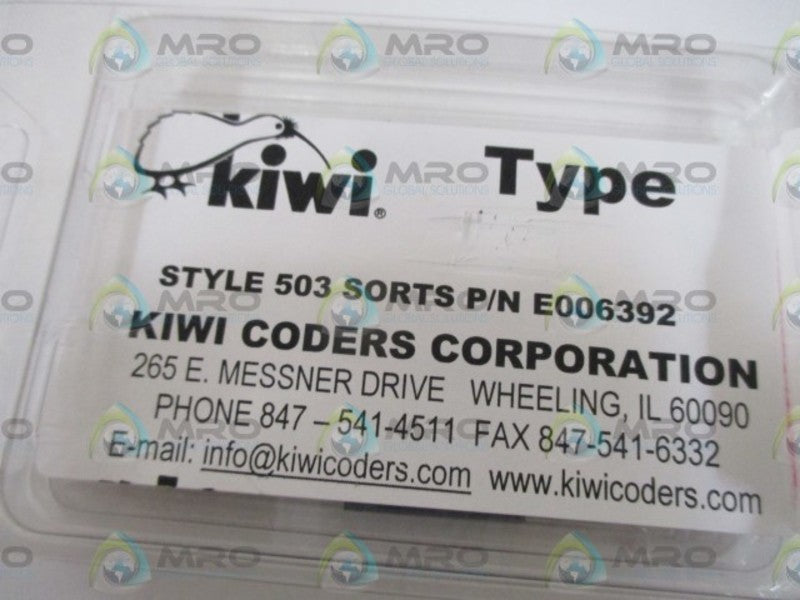 LOT OF 82 KIWI CORP. E006392 E STAMP *ORIGINAL PACKAGE*