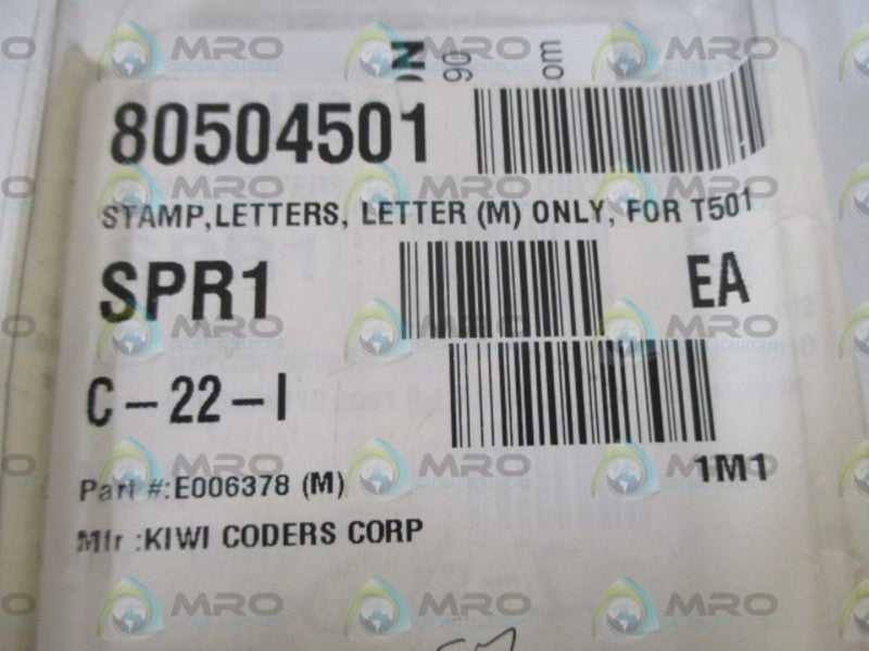 LOT OF 52 KIWI CORP. E006378 M STAMP *ORIGINAL PACKAGE*