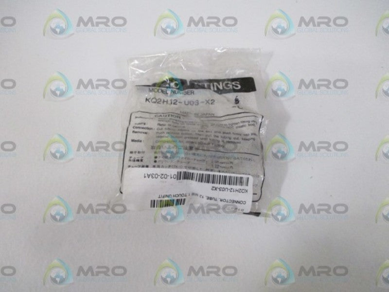 LOT OF 6 SMC KQ2H12-U03-X2 FITTING *NEW IN A FACTORY BAG*