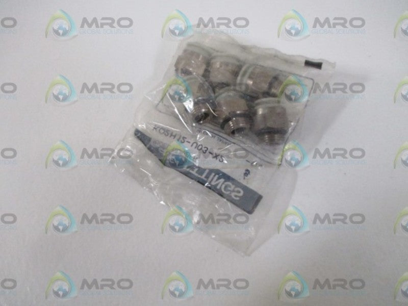 LOT OF 6 SMC KQ2H12-U03-X2 FITTING *NEW IN A FACTORY BAG*