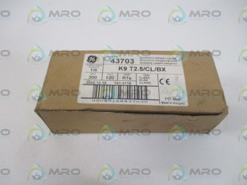 LOT OF 4 GENERAL ELECTRIC 43703 QUATZLINE HALOGEN LAMPS *NEW IN BOX*