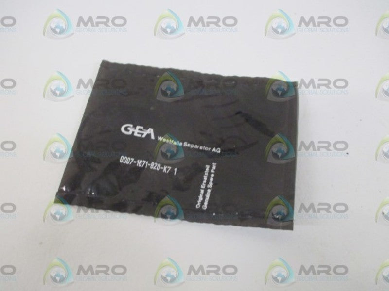 WESTFALIA 0007-1671-820-K7 O-RING * NEW IN A FACTORY BAG *