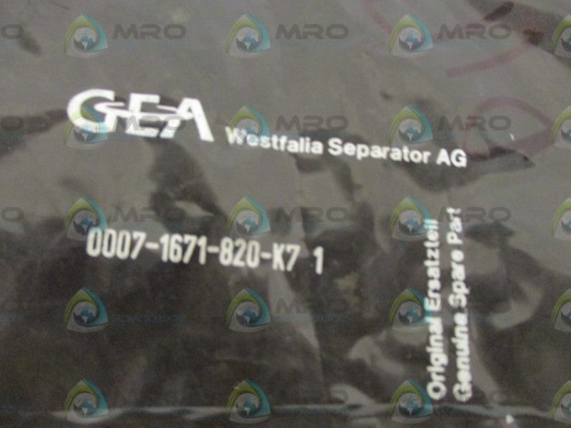 WESTFALIA 0007-1671-820-K7 O-RING * NEW IN A FACTORY BAG *