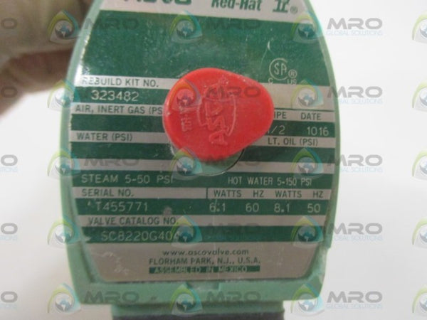 ASCO SC8220G404 SOLENOID VALVE  UNMP