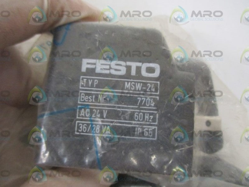 FESTO MSW-24 SOLENOID COIL * NEW IN A FACTORY BAG *