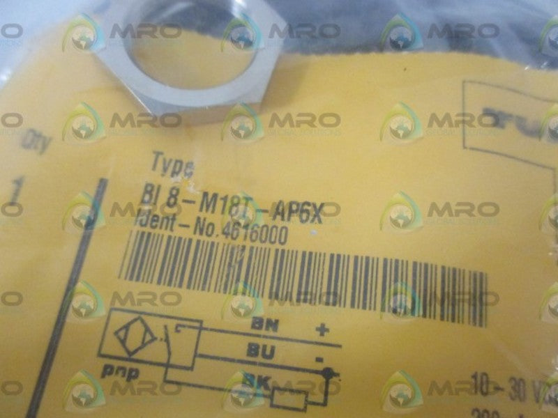 TURCK BI8-M18T-AP6X PROXIMITY SENSOR * NEW IN A FACTORY BAG *