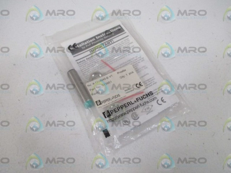 PEPPERL+FUCHS NJ4-12GM40-E-V1 PROXIMITY SENSOR * NEW IN A FACTORY BAG *