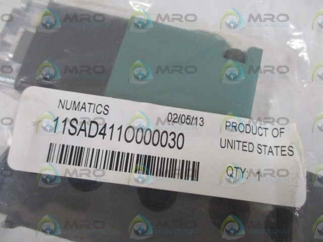 NUMATICS 11SAD411O000030 SOLENOID VALVE * NEW IN FACTORY BAG *