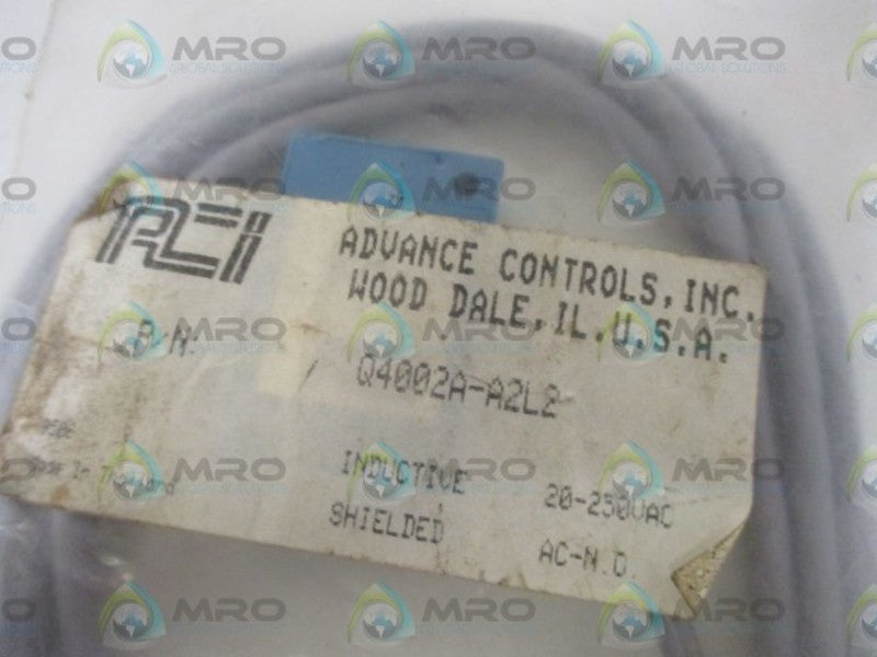 ADVANCE CONTROLS INC, Q4002A-A2L2 PROXIMITY SWITCH * NEW IN A BAG *